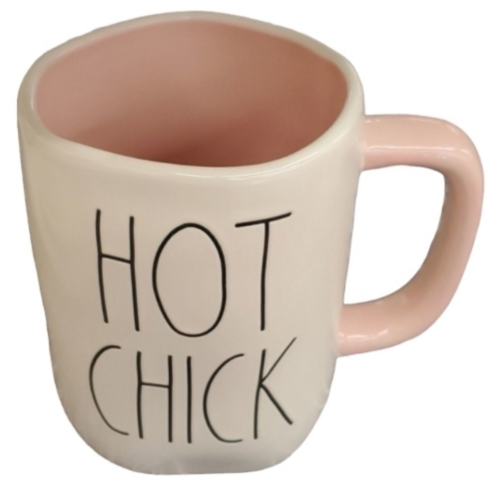 RAE DUNN HOT CHICK LARGE COLLECTIBLE HOT TEA COFFEE MUG BABE BEAUTIFUL CHICKEN